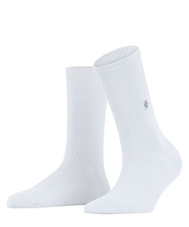 Burlington Women's Socks York W SO Cotton Plain 1 Pair, White (White 2000), 36-41 on Sale